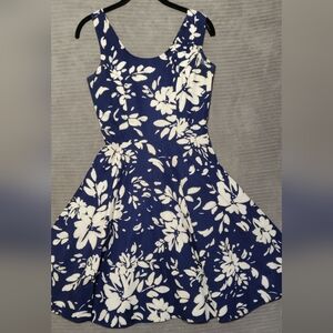 DBA-LA Blue and White Floral Mini Dress